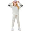 imageImily Bela Girls Sweatsuits clothing lounge sets athletic sweatshirts and sweatpantsWhite