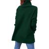imageImily Bela Ugly Christmas Sweater for Women Oversized Turtleneck Long Batwing Sleeve Knitted Cozy Pullover SweatersDark Green