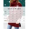 imageImily Bela Ugly Christmas Sweater for Women Oversized Turtleneck Long Batwing Sleeve Knitted Cozy Pullover SweatersRed