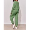 imageImily Bela Womens 2 Piece Jogger Sets Loungewear Outfits Long Sleeve Drawstring Tops Elastic Waist Pants Lounge Set TracksuitGreen
