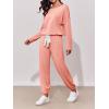 imageImily Bela Womens 2 Piece Jogger Sets Loungewear Outfits Long Sleeve Drawstring Tops Elastic Waist Pants Lounge Set TracksuitPink