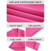 imageImily Bela Womens Casual Blazers Long Sleeve Lapel Open Front Work Office Jacket with PocketsAhot Pink