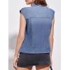 imageImily Bela Womens Denim Vest Classic Button Down Sleeveless Jean Jackets Cropped Distressed VestNavy