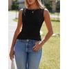 imageImily Bela Womens Going Out Casual Tank Tops 2025 Trendy Summer Basic Sleeveless Backless T Shirts Cute Slim Fit Y2K TeeBlack