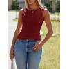 imageImily Bela Womens Going Out Casual Tank Tops 2025 Trendy Summer Basic Sleeveless Backless T Shirts Cute Slim Fit Y2K TeeBurgundy