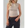 imageImily Bela Womens Going Out Casual Tank Tops 2025 Trendy Summer Basic Sleeveless Backless T Shirts Cute Slim Fit Y2K TeeGrey