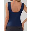 imageImily Bela Womens Going Out Casual Tank Tops 2025 Trendy Summer Basic Sleeveless Backless T Shirts Cute Slim Fit Y2K TeeNavy