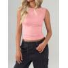 imageImily Bela Womens Going Out Casual Tank Tops 2025 Trendy Summer Basic Sleeveless Backless T Shirts Cute Slim Fit Y2K TeePink