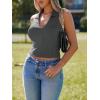 imageImily Bela Womens Halter Backless Crop Tops Y2k Going Out Deep V Neck Sexy Tank Top Slim Fit Sleeveless TopsDark Grey
