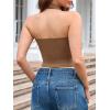imageImily Bela Womens Halter Backless Crop Tops Y2k Going Out Deep V Neck Sexy Tank Top Slim Fit Sleeveless TopsKhaki