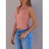 imageImily Bela Womens Halter Backless Crop Tops Y2k Going Out Deep V Neck Sexy Tank Top Slim Fit Sleeveless TopsPink