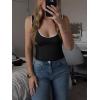 imageImily Bela Womens Rib Knitted Tank Tops Crew Neck Summer Tops Sleeveless Going Out Camis Casual Loose Fit 2025Black