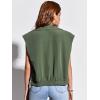 imageImily Bela Womens Sleeveless Jackets Zip Up Elastic Hem Lightweight Casual Summer Tops Anorak Outerwear VestsArmy Green