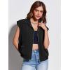 imageImily Bela Womens Sleeveless Jackets Zip Up Elastic Hem Lightweight Casual Summer Tops Anorak Outerwear VestsBlack
