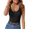 imageImily Bela Womens Rib Knitted Tank Tops Crew Neck Summer Tops Sleeveless Going Out Camis Casual Loose Fit 2025Black