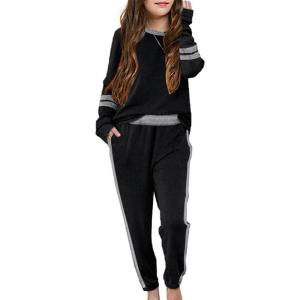 imageImily Bela Girls Sweatsuits clothing lounge sets athletic sweatshirts and sweatpantsBlack