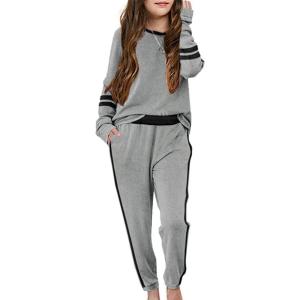 imageImily Bela Girls Sweatsuits clothing lounge sets athletic sweatshirts and sweatpantsGrey