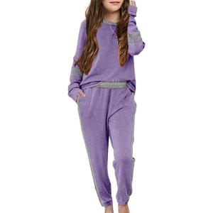 imageImily Bela Girls Sweatsuits clothing lounge sets athletic sweatshirts and sweatpantsPurple