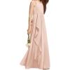 image:imageImily Bela Girls ALine Halter Dress Junior Bridesmaid Flower Girl Flowy Chiffon Maxi Dresses Wedding Party Pageant GownLight Pink
