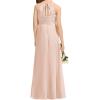 image:imageImily Bela Girls ALine Halter Dress Junior Bridesmaid Flower Girl Flowy Chiffon Maxi Dresses Wedding Party Pageant GownLight Pink