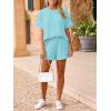 image:imageImily Bela Womens 2 Piece Outfits 2025 Oversized Summer Short Sets Casual Beach Ribbed Short Sleeve Matching Set