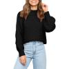 image:imageImily Bela Womens Chunky Mock Neck Pullover Sweaters Fall Long Sleeve Casual Knit Sweater Black