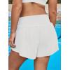 image:imageImily Bela Womens Running Shorts Workout Elastic High Waisted Loose Fit 2 in 1 Active Gym Biker ShortsWhite