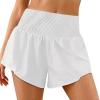 image:imageImily Bela Womens Running Shorts Workout Elastic High Waisted Loose Fit 2 in 1 Active Gym Biker ShortsWhite