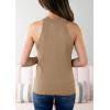image:imageImily Bela Womens Halter Tops Knit High Neck Tank Tops Sleeveless Vest Shirts