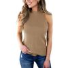 image:imageImily Bela Womens Halter Tops Knit High Neck Tank Tops Sleeveless Vest Shirts