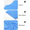 image:imageImily Bela Womens V Neck Tshirts Shirts Solid Color Short Sleeve Tops for Women Casual 2026 Summer Basic Tees Loose FitBlue