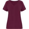 image:imageImily Bela Womens V Neck Tshirts Shirts Solid Color Short Sleeve Tops for Women Casual 2026 Summer Basic Tees Loose FitBurgundy