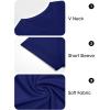 image:imageImily Bela Womens V Neck Tshirts Shirts Solid Color Short Sleeve Tops for Women Casual 2026 Summer Basic Tees Loose FitNavy