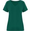 image:imageImily Bela Womens V Neck Tshirts Shirts Solid Color Short Sleeve Tops for Women Casual 2026 Summer Basic Tees Loose FitDark Green