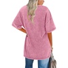 image:imageImily Bela Oversized TShirts for Women Vintage Washed Cotton Short Sleeve Tees Crewneck Loose Casual Basic Tunic TopsLight Pink