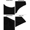 image:imageImily Bela Womens 2 Piece Outfits Sleeveless Ribbed Knit Tops Wide Leg Pants Summer Vacation Sweater Matching Lounge SetsBlack