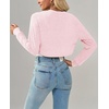 image:imageImily Bela Womens Summer Cropped Cardigan Casual Long Sleeve Lightweight Knit Sweaters Open Front Bolero Shrugs for DressesLight Pink