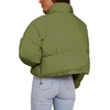 image:imageImily Bela Womens Cropped Puffer Jackets Long Sleeve Stand Collar Coats Quilted Zipper Outerwear