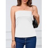 image:imageImily Bela Womens Sexy Tube Tops Off Shoulder Strapless Side Split Bandeau Top Y2K Going Out Trendy Outfits White