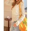 image:imageImily Bela Womens See Through Shirt Crewneck Long Sleeve Y2K Knitted Casual Blouse TopsBeige