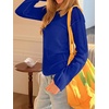 image:imageImily Bela Womens See Through Shirt Crewneck Long Sleeve Y2K Knitted Casual Blouse TopsNavy