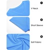 image:imageImily Bela Womens V Neck Short Sleeve TShirt Casual Basic Soft Tee Shirts Summer Everyday Tops 2026Blue