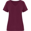 image:imageImily Bela Womens V Neck Short Sleeve TShirt Casual Basic Soft Tee Shirts Summer Everyday Tops 2026Burgundy