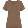 image:imageImily Bela Womens V Neck Short Sleeve TShirt Casual Basic Soft Tee Shirts Summer Everyday Tops 2026Coffee