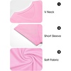 image:imageImily Bela Womens V Neck Short Sleeve TShirt Casual Basic Soft Tee Shirts Summer Everyday Tops 2026Pink