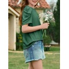 image:imageImily Bela Kids Girls Puff Short Sleeve Tops Summer Casual Crewneck Fashion T Shirts 514 YearsDark Green
