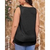 image:imageImily Bela Womens Plus Size Sequin Tank Tops Summer Scoop Neck Sleeveless TShirts Tops Sexy Sparkle Shimmer Tunic TopsBlack