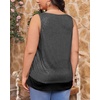 image:imageImily Bela Womens Plus Size Sequin Tank Tops Summer Scoop Neck Sleeveless TShirts Tops Sexy Sparkle Shimmer Tunic TopsSilver