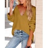 image:imageImily Bela Womens Oversized Deep V Neck Sweaters Sexy Long Sleeve Tunic Sweater Knitted Dressy Pullover JumperYellow
