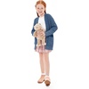 image:imageImily Bela Girls Cardigan Open Front Popcorn Knit Long Sleeve Sweaters Coat  Oversized Fuzzy Knit Outwear with Pockets Warm Winter CardigansBlue